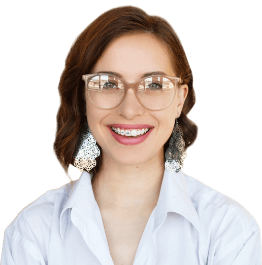 woman with invisalign